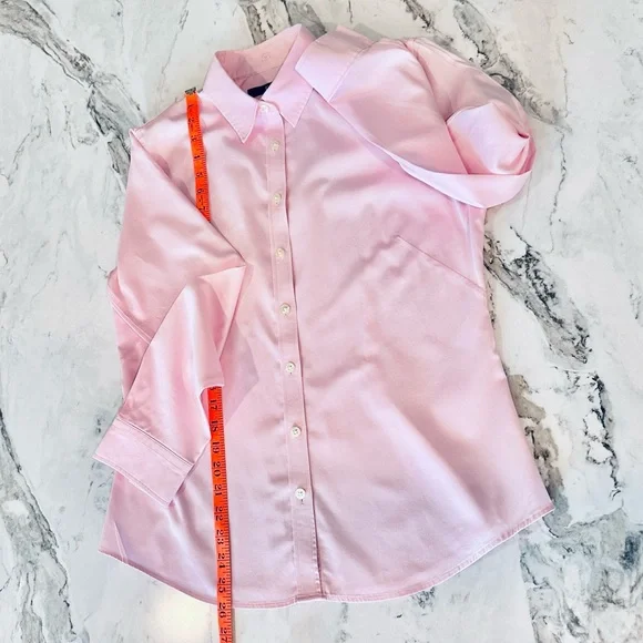 Banana Republic Light Pink Button Down Tailored Oxford Shirt-Size Small-Like New - Picture 5 of 7